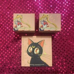 colourpop sailor moon bundle one blush with two body glitters